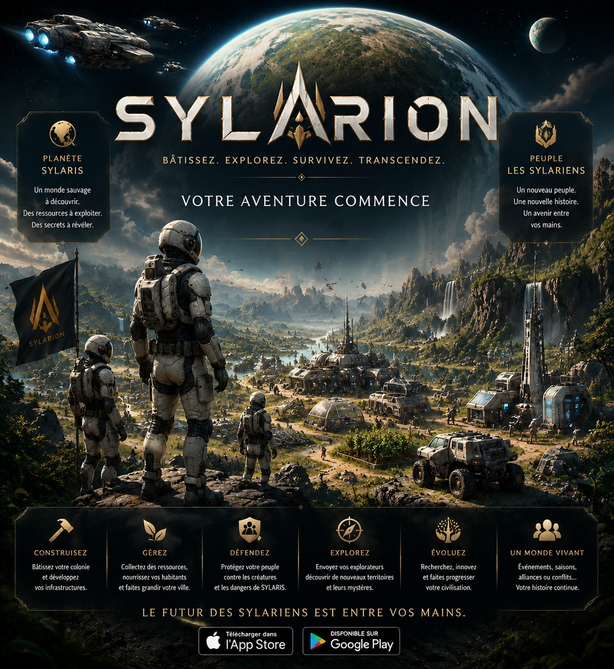 Affiche du jeu de science-fiction SYLARION